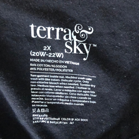 Terra&sky black T-shirt - Picture 3 of 5